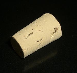 Konisk kork prop. Bund; dia 15 mm, Top; dia 18 mm, 1 stk